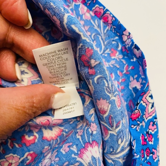 J. Jill Floral Blue Women's Top - Picture 7 of 7